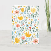 Psalm 46:10 Floral Greeting Card Karte (Rückseite)