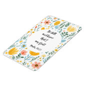 Psalm 46:10 Floral Magnet (Linke Seite)