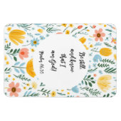 Psalm 46:10 Floral Magnet (Horizontal)