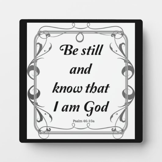 PSALM 46-10 FOTOPLATTE (Vorderseite)