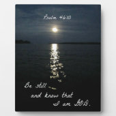 Psalm 46:10 fotoplatte (Vorderseite)