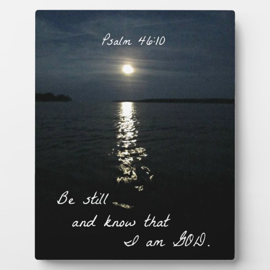 Psalm 46:10 fotoplatte (Vorderseite)