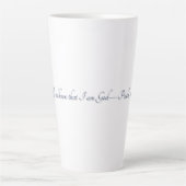 Psalm 46:10, Geschenk Latte Tasse (Vorderseite)