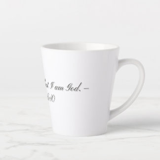 Psalm 46:10, Geschenk-Lattemug Milchtasse