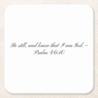 Psalm 46:10, Geschenk-Papieruntersetzer Rechteckiger Pappuntersetzer