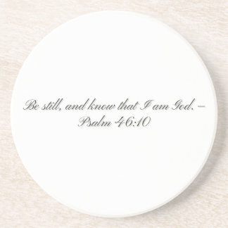 Psalm 46:10, Geschenk-Sandstein-Untersetzer Getränkeuntersetzer