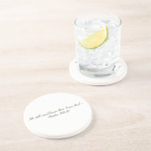 Psalm 46:10, Geschenk-Sandstein-Untersetzer Getränkeuntersetzer (Seite)