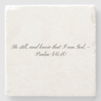 Psalm 46: 10, Geschenkuntersetzer Steinuntersetzer