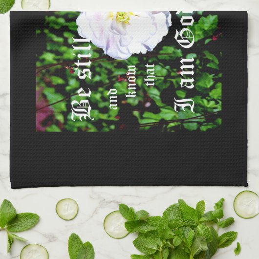 Psalm 46:10 geschirrtuch (Gefaltet)