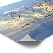 Psalm 46 10, Immer noch Sonne aufsteigen durch die Poster (Ecke)