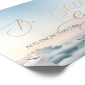 Psalm 46 10, immer noch über der Wolke Poster (Ecke)