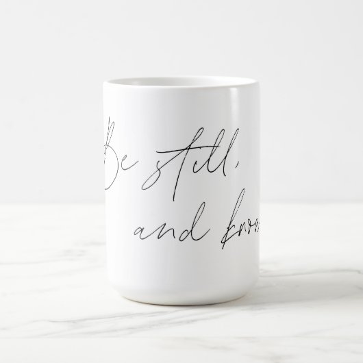 Psalm 46:10 Kaffeemaschine Tasse - Seien Sie still (Mittel)