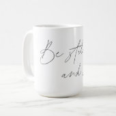 Psalm 46:10 Kaffeemaschine Tasse - Seien Sie still (Vorderseite Links)
