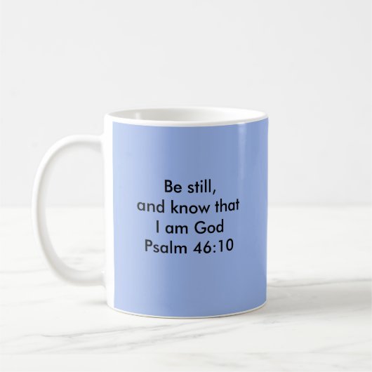 Psalm-46:10 Kaffeetasse (Links)