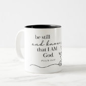 PSALM 46:10 - Kaffeetasse (Vorderseite Links)