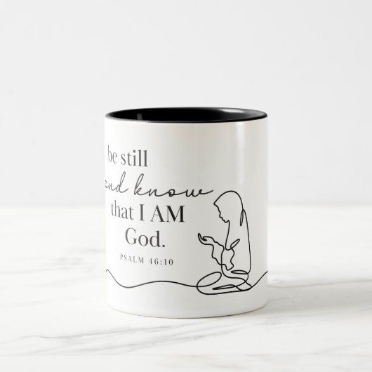 PSALM 46:10 - Kaffeetasse (Mittel)