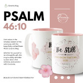 Psalm 46:10 Keramik Tasse