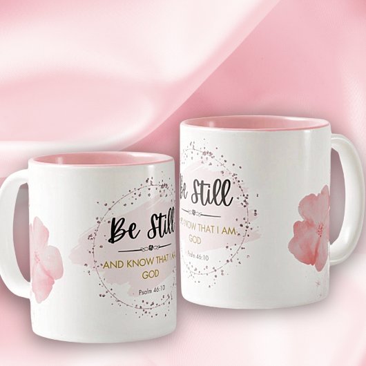 Psalm 46:10 Keramik Tasse