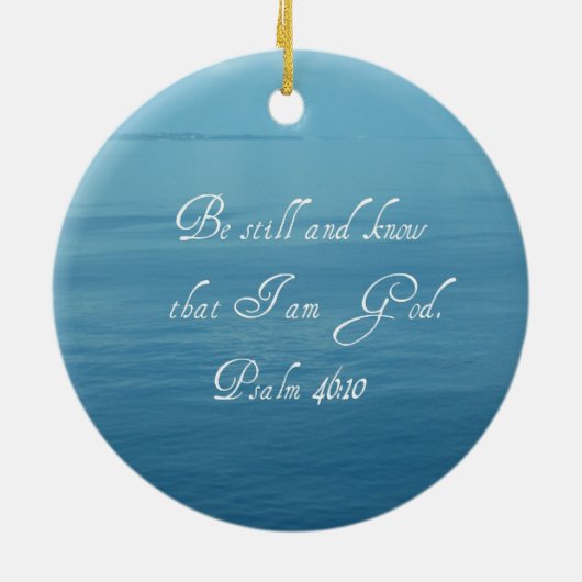 Psalm 46:10 keramikornament (Hinten)