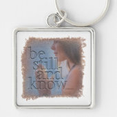 PSALM 46:10 - Keychain Schlüsselanhänger (Vorne)