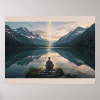 Psalm 46:10 KJV-Schriftposter | Christliche Kunst Poster