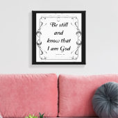 PSALM 46-10 LEINWANDDRUCK (Insitu (Wohnzimmer))
