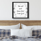 PSALM 46-10 LEINWANDDRUCK (Insitu (Schlafzimmer))