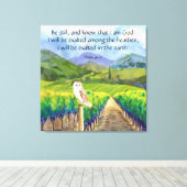 Psalm 46:10 leinwanddruck (Insitu (Holzboden))