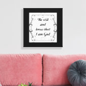 PSALM 46-10 LEINWANDDRUCK (Insitu (Wohnzimmer))