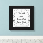 PSALM 46-10 LEINWANDDRUCK (Insitu (Holzboden))