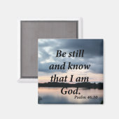 Psalm 46:10 magnet (Vorderseite/Rückseite)