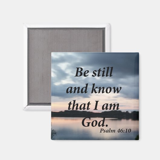 Psalm 46:10 magnet (Vorderseite/Rückseite)