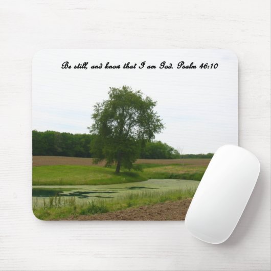 Psalm 46:10 Maus-Pad Mousepad (Mit Mouse)