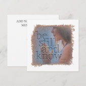 PSALM 46,10 - Personalisierte Notizkarte Mitteilungskarte (Vorne/Hinten)