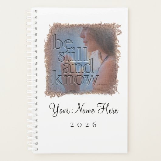 Psalm 46:10 - Personalized Day Planner Planer (Vorderseite)