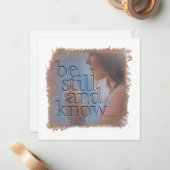 PSALM 46:10 - Personalized Notecard Mitteilungskarte (Vorderseite/Rückseite Beispiel)