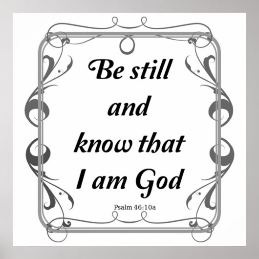 PSALM 46-10 POSTER (Vorne)