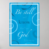 Psalm 46:10 poster (Vorne)