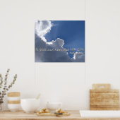 Psalm 46:10 poster (Küche)