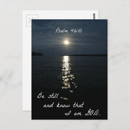 Psalm 46:10 postkarte (Vorne/Hinten)