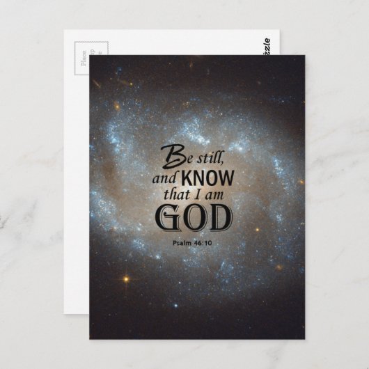 Psalm 46:10 postkarte (Vorne/Hinten)