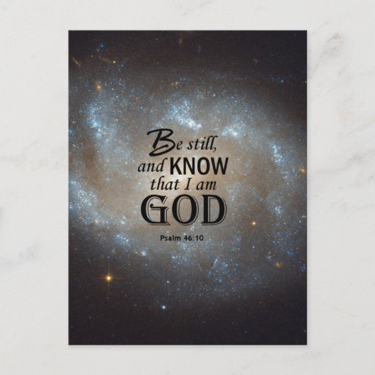Psalm 46:10 postkarte (Vorderseite)