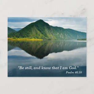 Psalm 46 10 Scripture Memory Card Postkarte