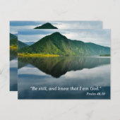 Psalm 46 10 Scripture Memory Card Postkarte (Vorne/Hinten)