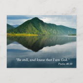 Psalm 46 10 Scripture Memory Card Postkarte (Vorderseite)