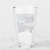 Psalm 46:10 Sei noch Foto des Ozeans Christlich Glas (Rückseite)