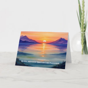 Psalm 46:10 Sei still und weiß, dass ich die Tasse Karte