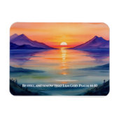 Psalm 46:10 Sei still und weiß, dass ich die Tasse Magnet (Horizontal)