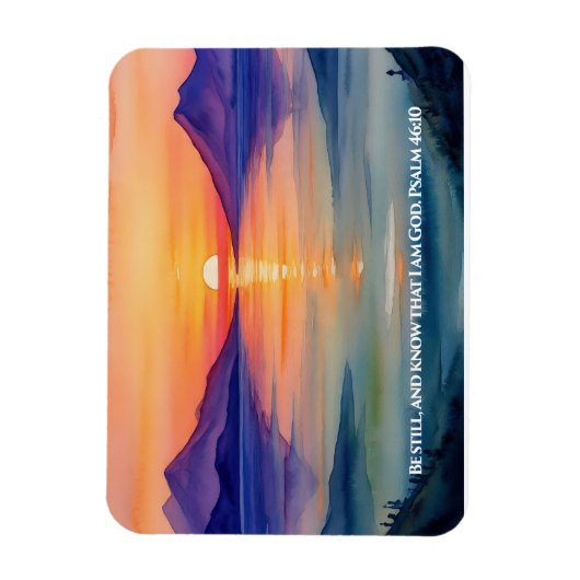 Psalm 46:10 Sei still und weiß, dass ich die Tasse Magnet (Vertikal)