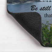 Psalm 46:10 Sei still und weiß, dass ich Gott bin Mousepad (Ecke)